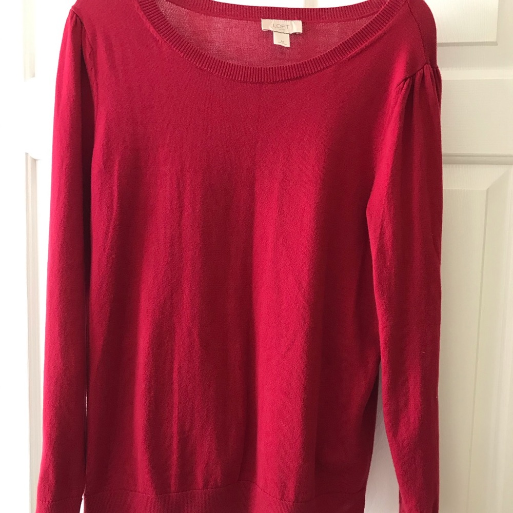 Loft outlet women’s sweater size m red
